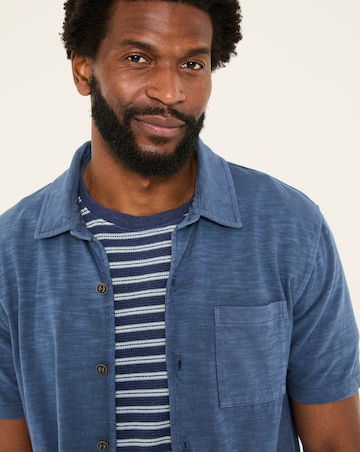 Fatface Truro Jersey Shirt - Blue