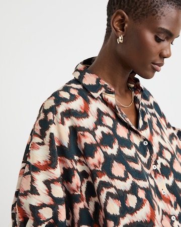 Printed Oversized Blouse