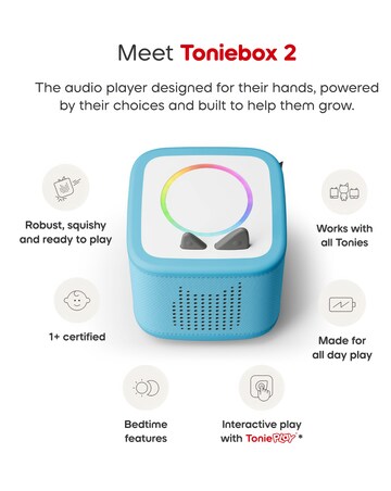 Tonies Toniebox 2 Starter Set with Creative Tonie Rubie - Sky Blue