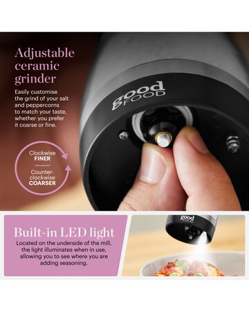 Tower x Good Food Dual Electric Salt & Pepper Mill