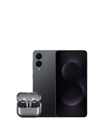 Samsung Galaxy S25 Edge 512GB Black & Samsung Galaxy Buds3 Pro Silver Bundle