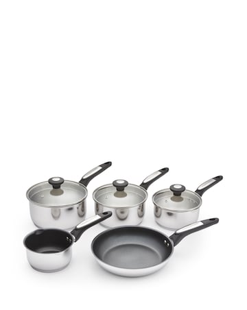 Morphy Richards Stainless Steel 5 Piece Pan Set