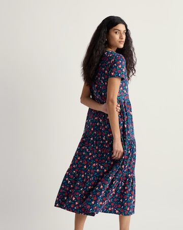 Seasalt Cornwall Short Sleeve Line Strokes Dress