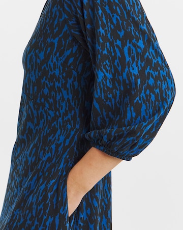 Three Quarter Sleeve Soft Touch Jersey Tea Dress