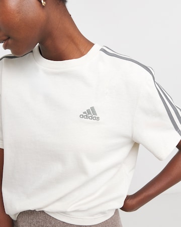 adidas 3 Stripe Crop Top