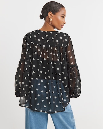 Collar Detail Georgette Blouse