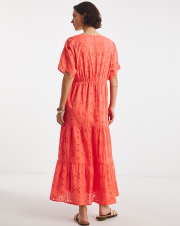 Pure Cotton Broderie Smock Dress