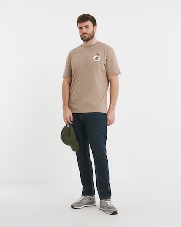 Jack & Jones Kyoto City Koi T-Shirt - Brown