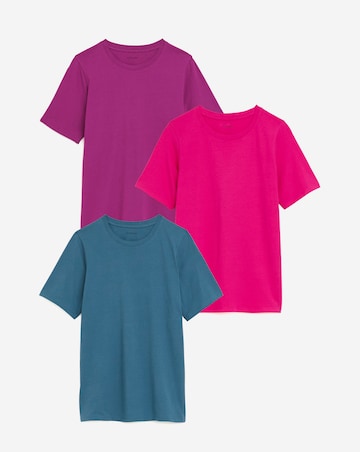 Pure Cotton 3 Pack Crew Neck T-Shirts