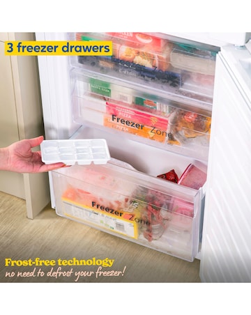 Russell Hobbs RH180FFFF551E1WWD Frost Free Fridge Freezer with Water Dispenser