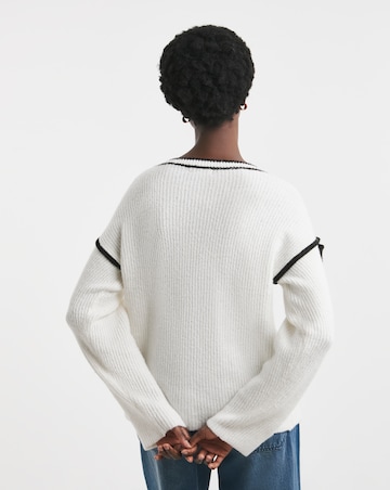 Tipping Detail Cardigan