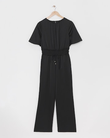 Joanna Hope Black Satin Jumpsuit