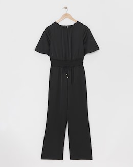 Joanna Hope Black Satin Jumpsuit