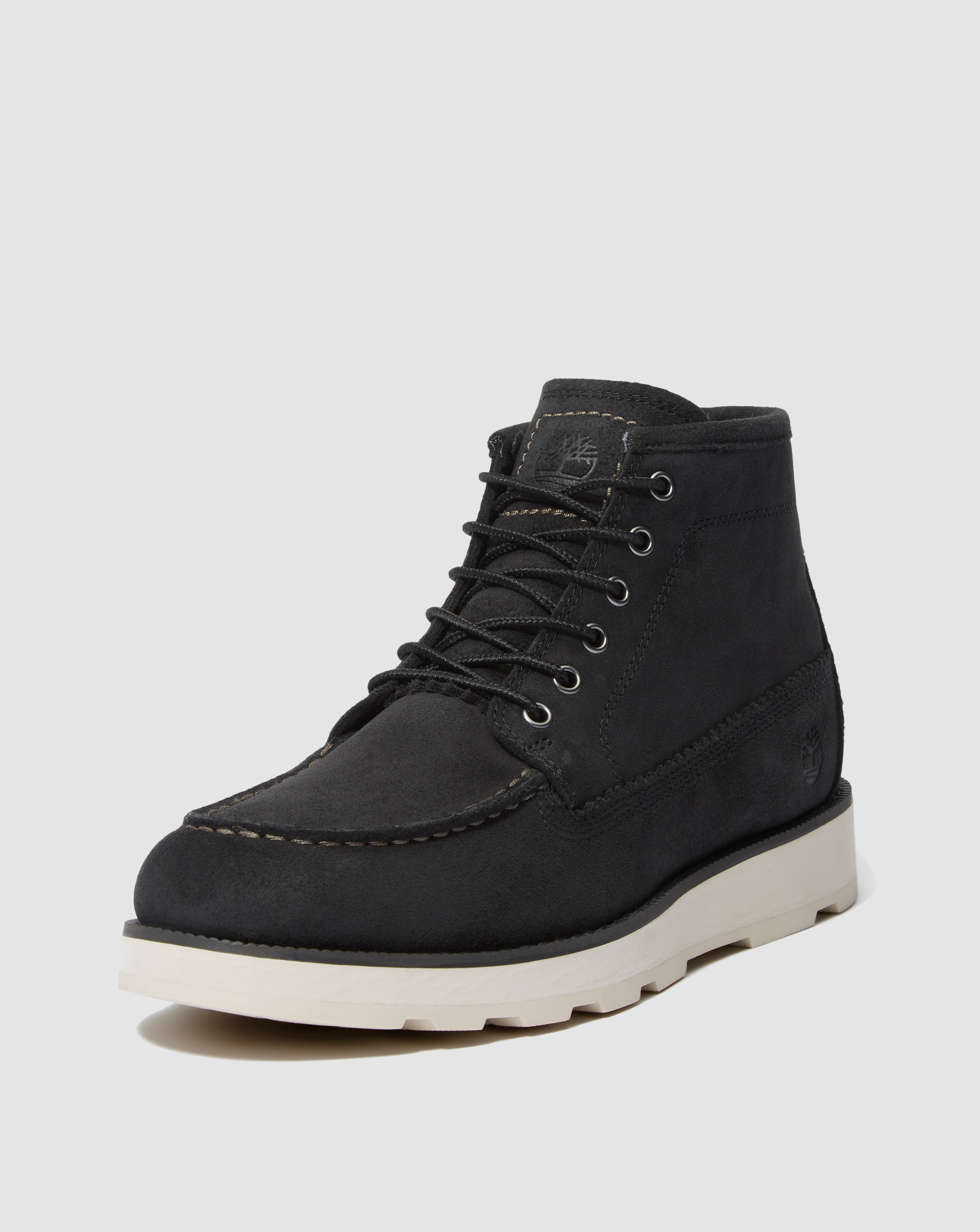 chama316 Timberland Britton Mills Mid Lace Chukka Suede Boot - Black | JD