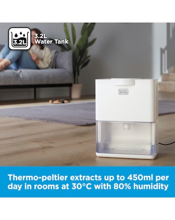 Black & Decker 3.2L Smart Dehumidifier & Air Purifier
