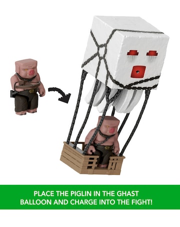 Minecraft Blast Attack Ghast Action Figure Set