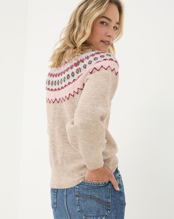 FatFace Wild Fairisle Yoke Jumper