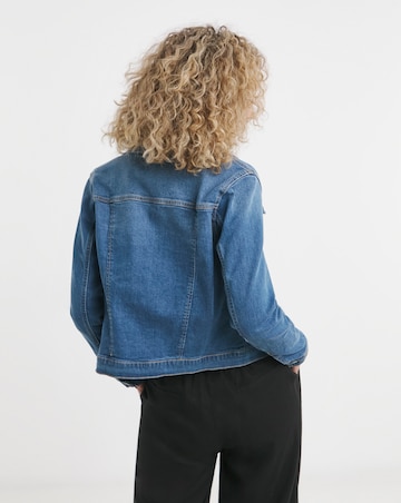 Mid Blue Western Denim Jacket