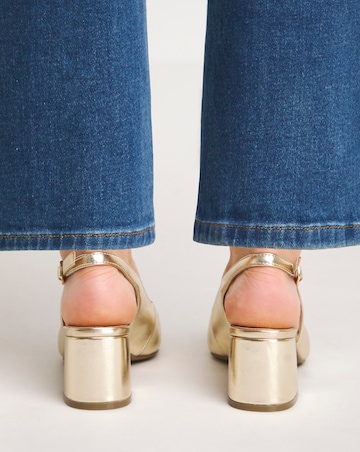 Henrietta Flexi Sole Block Heel Slingback Shoe Extra Wide EEE fit