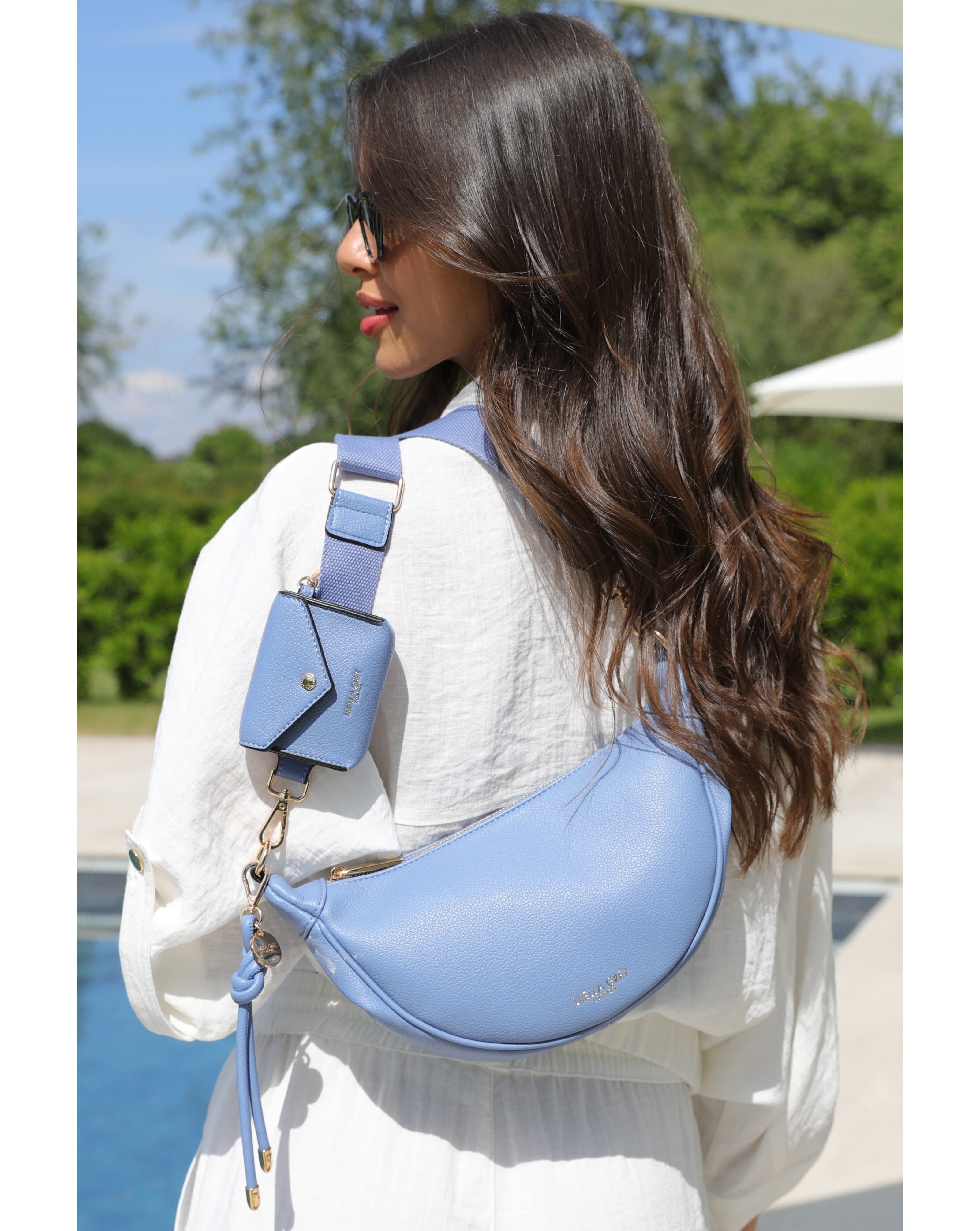Luella Grey Lolly Cornflower Sling Bag | JD Williams