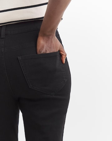 Simply Be Kim Black High Waist Super Soft Bootcut Jeans