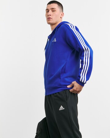 adidas 3 Stripes Fleece Full Zip Hoodie