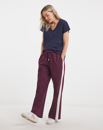 Pure Cotton Navy V-Neck Short Sleeve T-Shirt