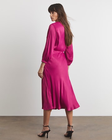 Joanna Hope Satin Midi Dress