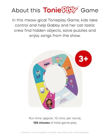 Tonies Tonieplay Gabby's Dollhouse: Gabby's Cat-tastic Scavenger Hunt Game Disc