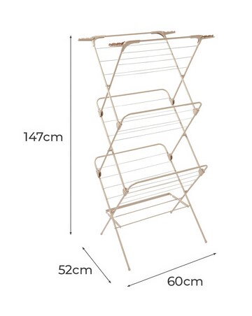 Tower Latte Concertina Clothes Airer