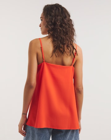 Red Print Strappy Cami