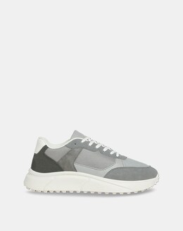 Jack &amp; Jones Aspire PU Runner Trainers - Grey