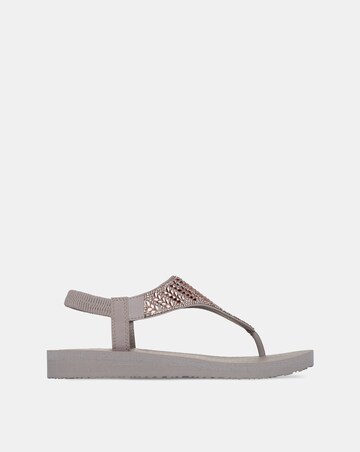 Skechers Meditation Toe Post Sling Back Sandals Standard Fit