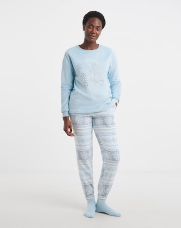 Pretty Secrets Christmas Giftable Fleece Pyjama Set & Fluffy Socks