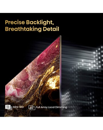 Hisense 55in 55U6KQTUK Smart 4K UHD HDR Mini-LED TV with Dolby Vision IQ