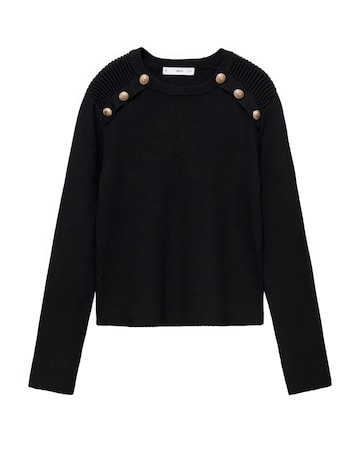 Mango Arturo Button Shoulder Sweater