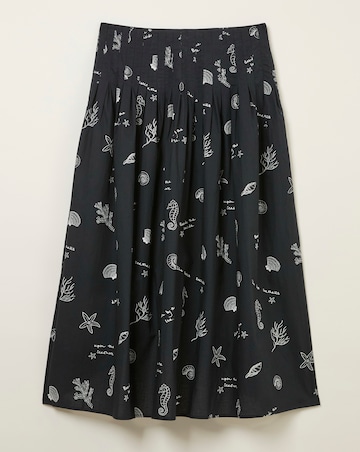 FatFace Pip Embroidered Midi Skirt