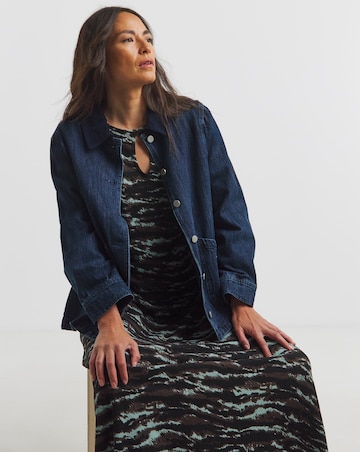 Textured Jersey Keyhole Maxi Dress