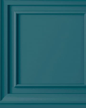 Fresco Wood Panel Teal Wallpaper