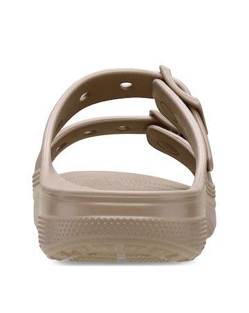 Crocs Taupe Buckle Sandal - Standard Fit