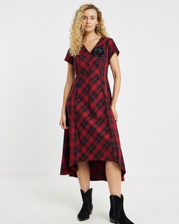 Joe Browns Dixie Check Dress With Corsage