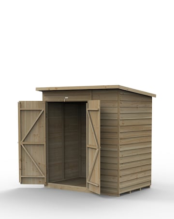 Forest 4LIFE Pent Shed 6x4 - No Windows - Double Door (Home Delivery)