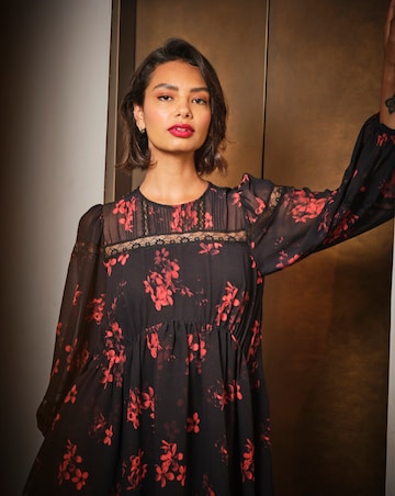 FatFace Romy Floral Lace Dress