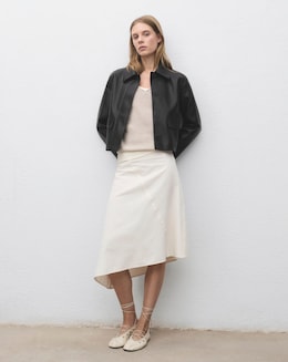 Mango Black Faux Leather Jacket