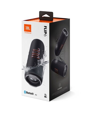 JBL Flip 6 Portable Wireless Speaker - Black