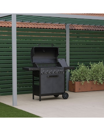 Charles Bentley Ottimo Origin 420 6 Burner Gas Barbecue with Side Burner