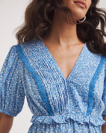 Joe Browns Lace Trim Ditsy Top