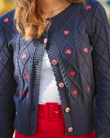 Joe Browns Heart Embroidered Cardigan