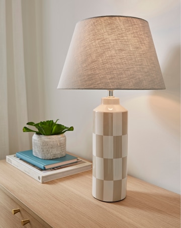 Callie Checkerboard Table Lamp