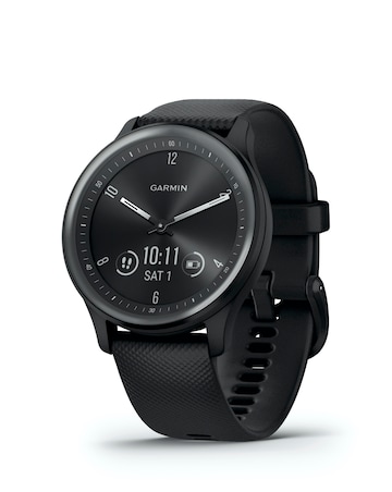 Garmin Vivomove Sport Smart Watch - Black with Silicone Band